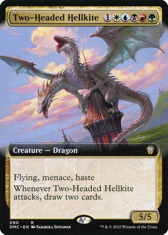 Two-Headed Hellkite (90) - Dominaria United Commander (DMC)