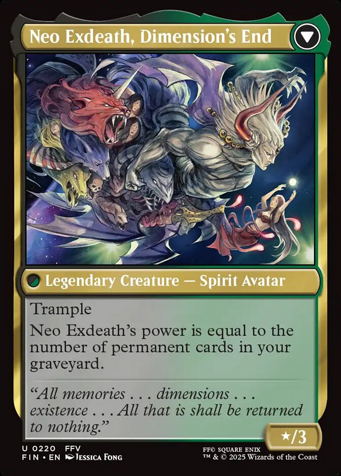 Exdeath, Void Warlock // Neo Exdeath, Dimension's End (220) - Final Fantasy (FIN)