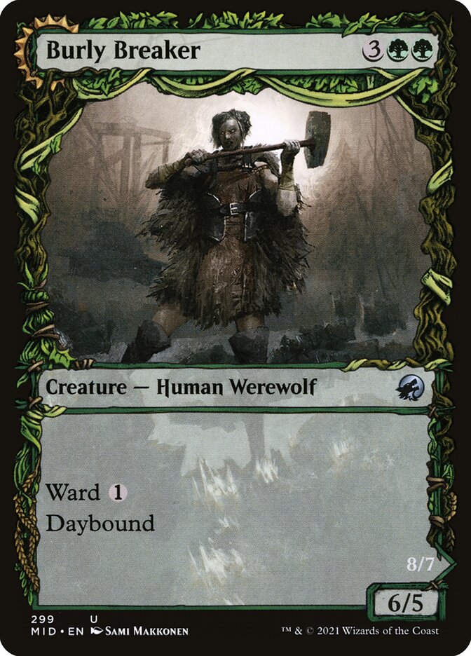 Burly Breaker // Dire-Strain Demolisher (299) - Innistrad: Midnight Hunt (MID)