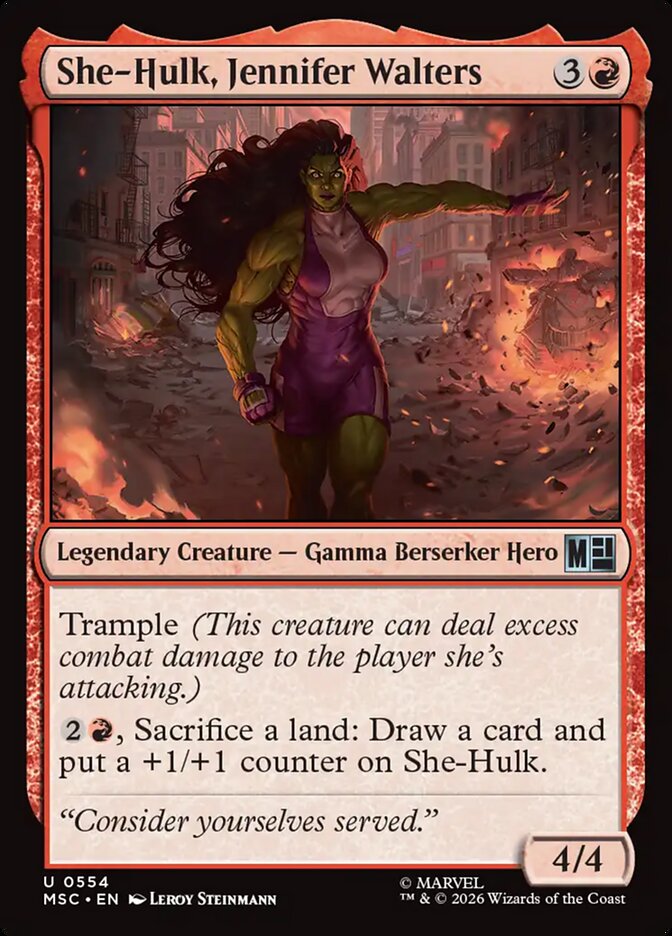 She-Hulk, Jennifer Walters (554) - Marvel Super Heroes Commander (MSC)