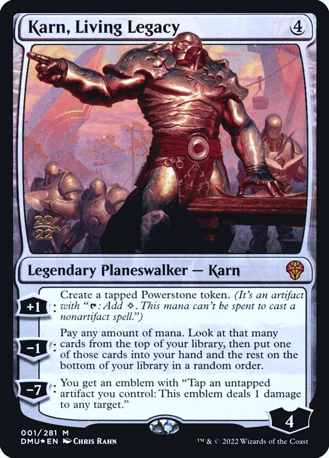 Karn, Living Legacy (1s) - Dominaria United Promos (PDMU)