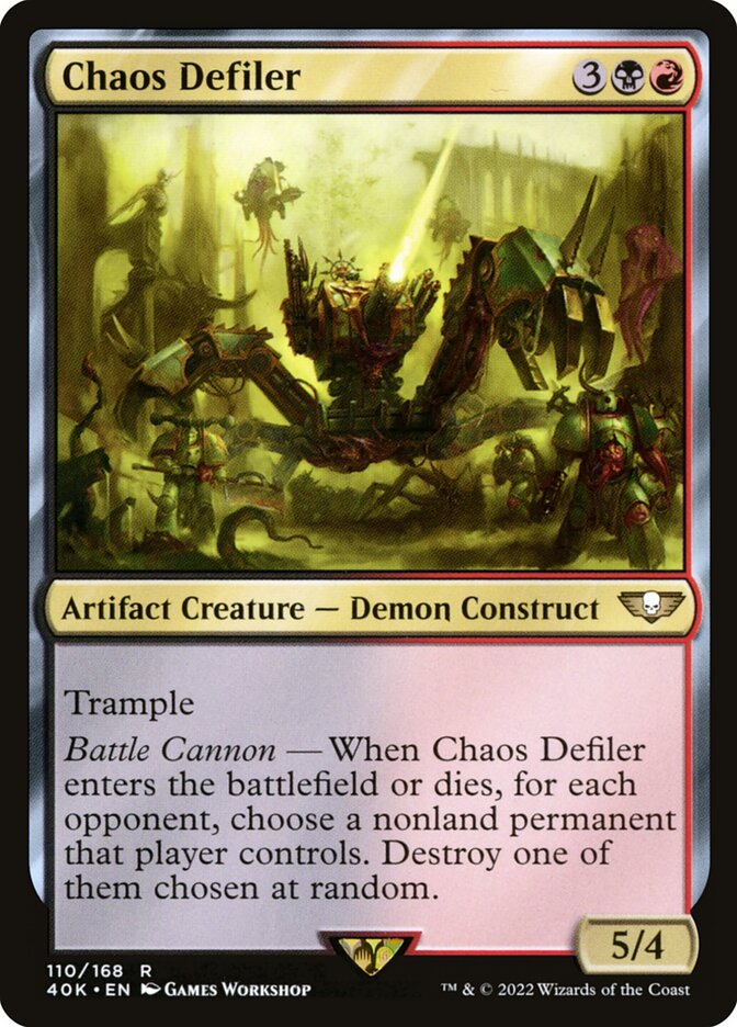 Chaos Defiler (110) - Warhammer 40,000 Commander (40K)