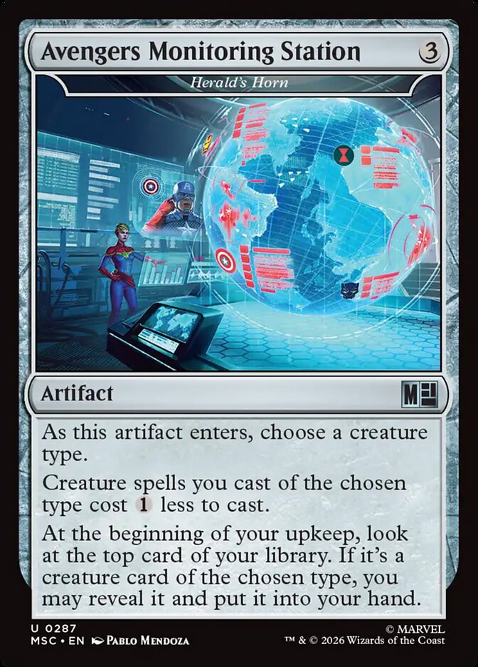 Avengers Monitoring Station - Herald's Horn (287) - Marvel Super Heroes Commander (MSC)