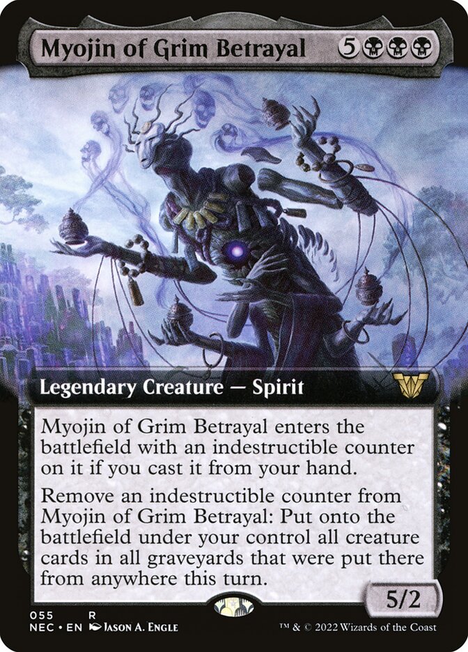Myojin of Grim Betrayal (55) - Neon Dynasty Commander (NEC)
