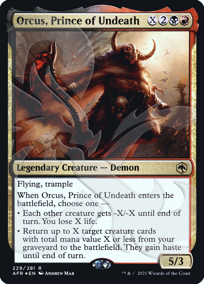 Orcus, Prince of Undeath (229a) - Adventures in the Forgotten Realms Promos (PAFR)