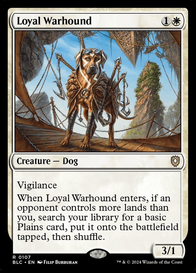 Loyal Warhound (107) - Bloomburrow Commander (BLC)