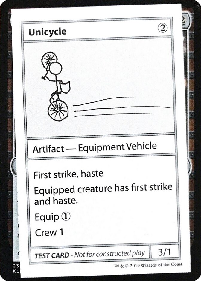Unicycle (110) - Mystery Booster Playtest Cards 2021 (CMB2)