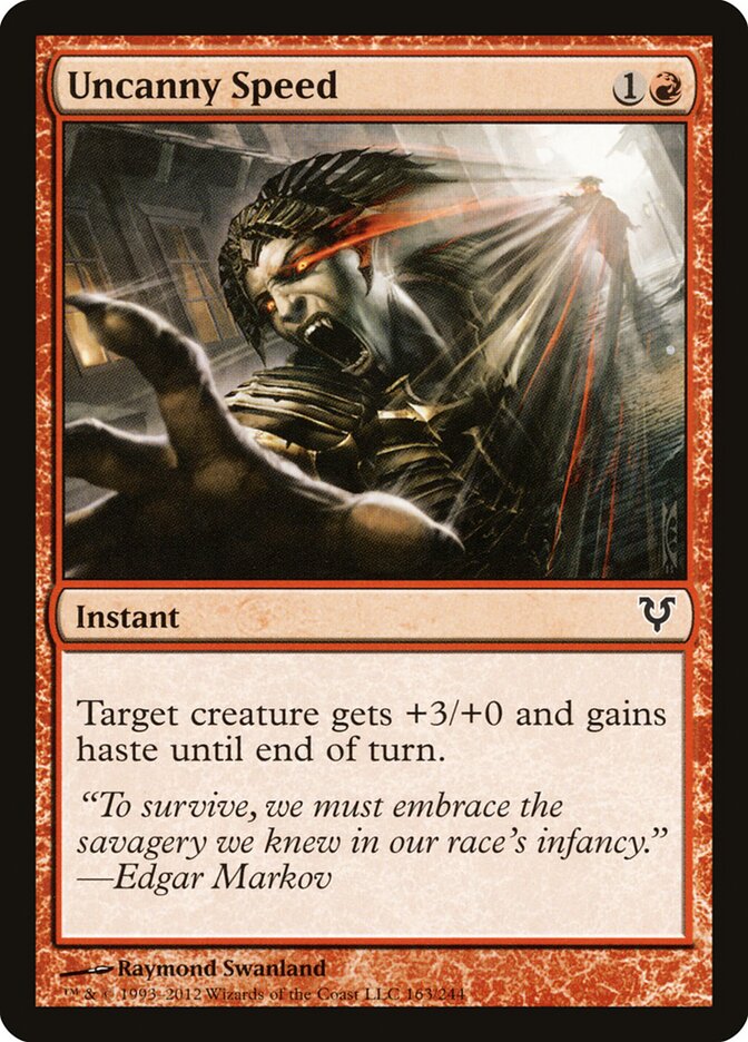 Uncanny Speed (163) - Avacyn Restored (AVR)