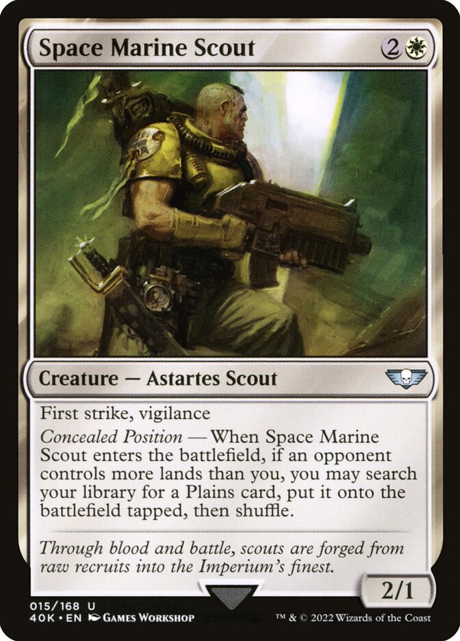 Space Marine Scout (15) - Warhammer 40,000 Commander (40K)