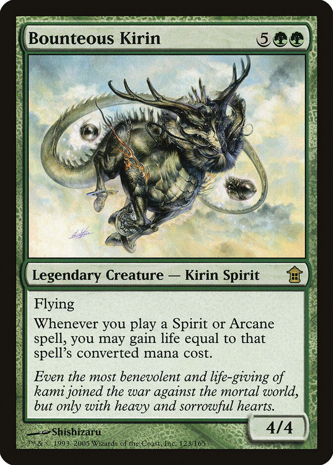 Bounteous Kirin (123) - Saviors of Kamigawa (SOK)