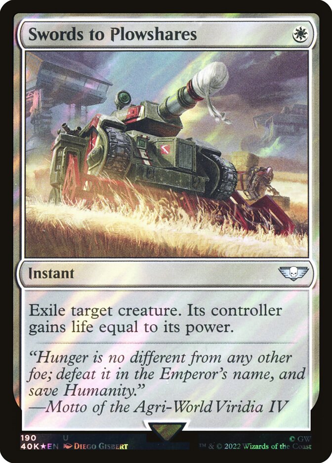 Swords to Plowshares (190★) - Warhammer 40,000 Commander (40K)