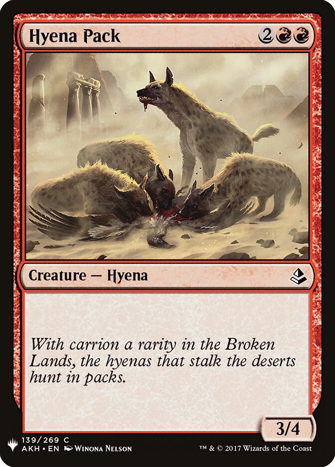 Hyena Pack (AKH-139) - The List (PLST)