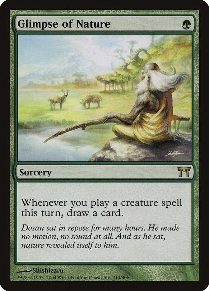 Glimpse of Nature (210) - Champions of Kamigawa (CHK)