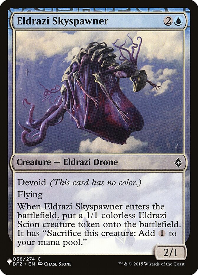 Eldrazi Skyspawner (BFZ-58) - The List (PLST)