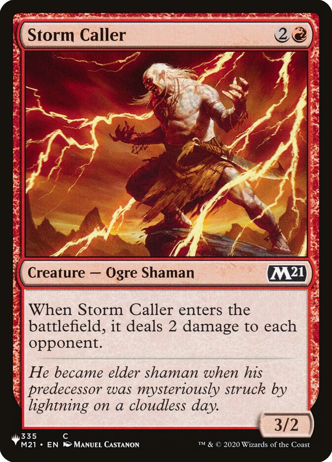 Storm Caller (M21-335) - The List (PLST)