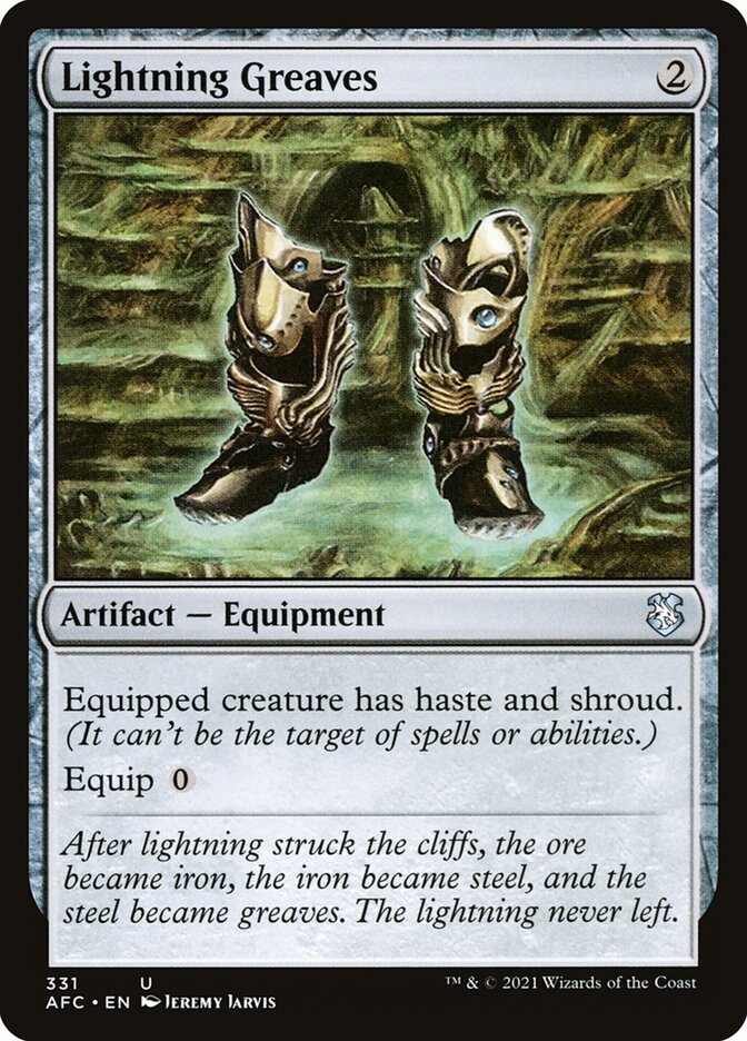 Lightning Greaves (331) - Forgotten Realms Commander (AFC)