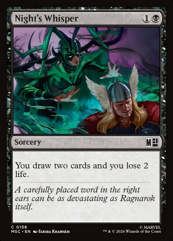 Night's Whisper (158) - Marvel Super Heroes Commander (MSC)