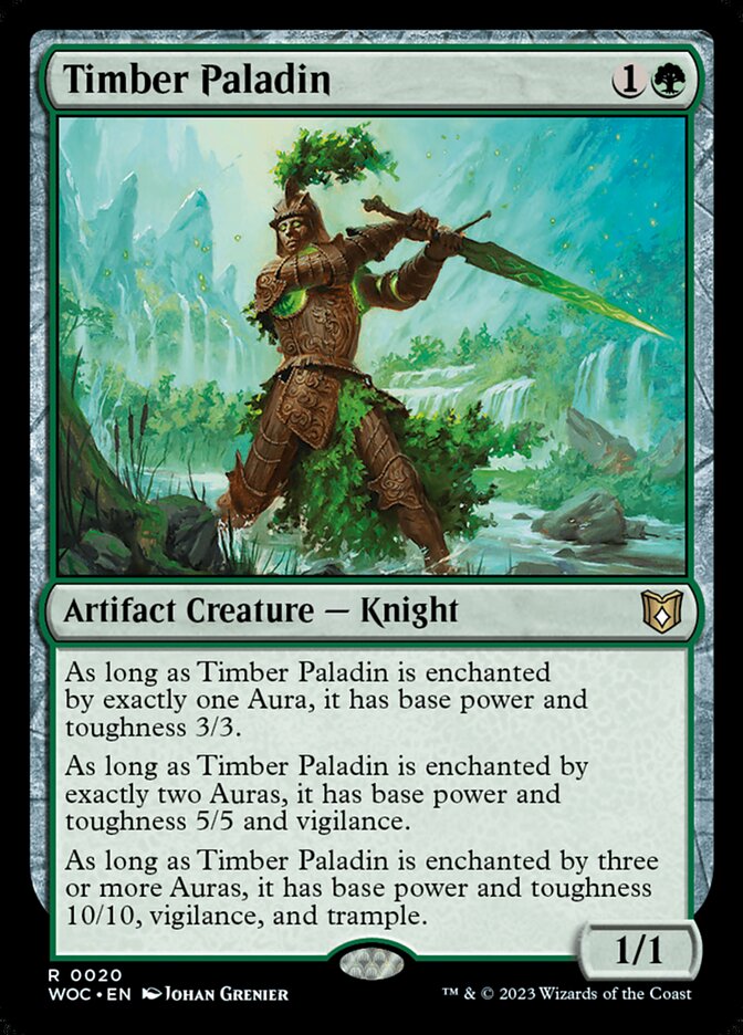 Timber Paladin (20) - Wilds of Eldraine Commander (WOC)