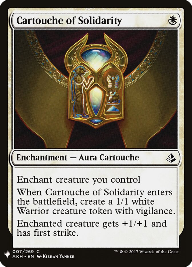 Cartouche of Solidarity (AKH-7) - The List (PLST)