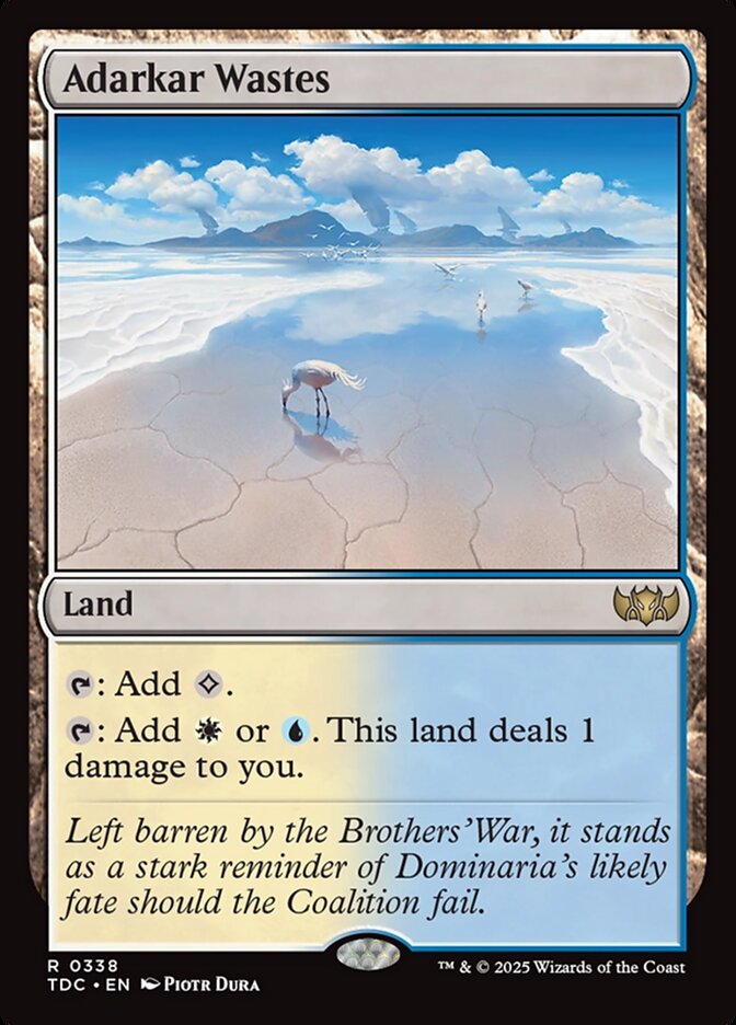 Adarkar Wastes (338) - Tarkir: Dragonstorm Commander (TDC)