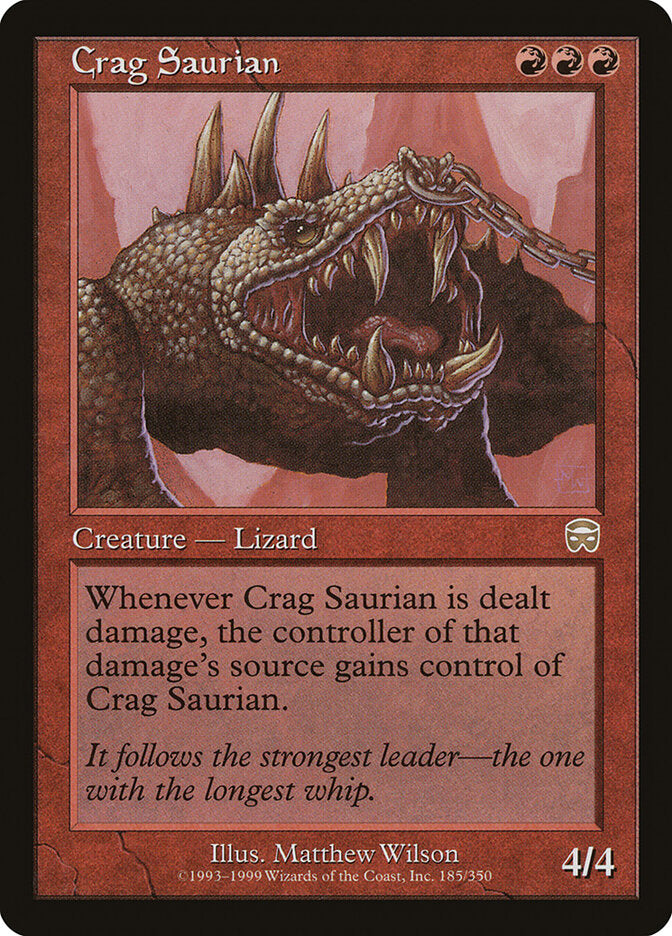 Crag Saurian (185) - Mercadian Masques (MMQ)