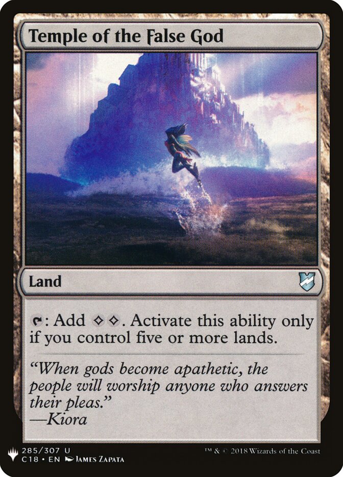 Temple of the False God (C18-285) - The List (PLST)