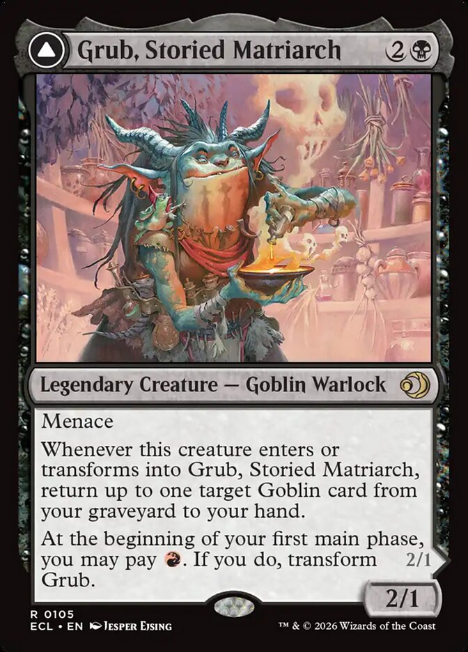 Grub, Storied Matriarch // Grub, Notorious Auntie (105) - Lorwyn Eclipsed (ECL)