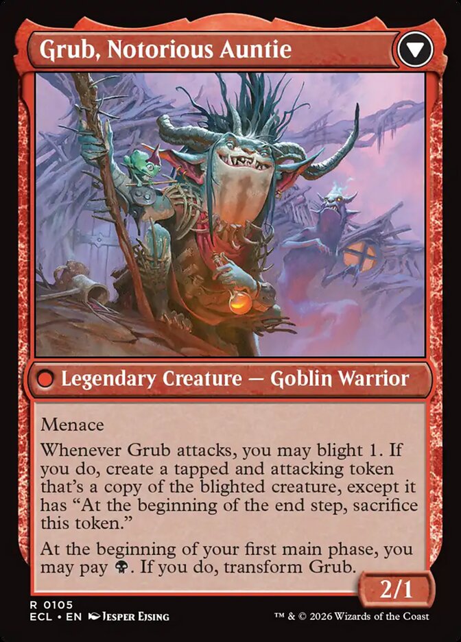 Grub, Storied Matriarch // Grub, Notorious Auntie (105) - Lorwyn Eclipsed (ECL)