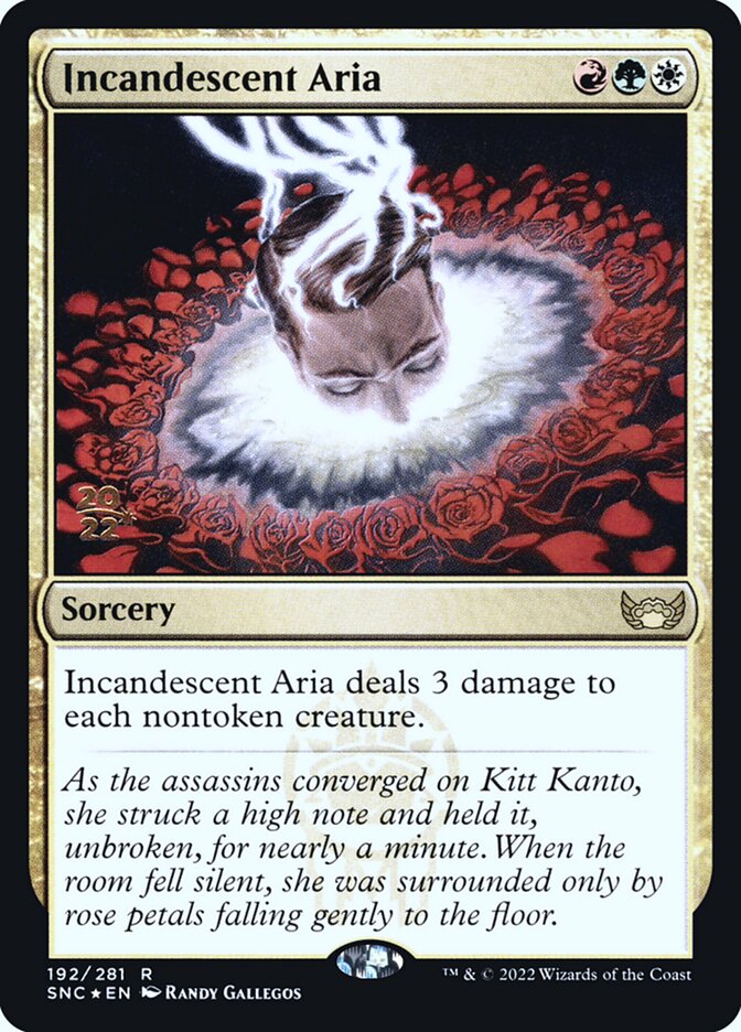Incandescent Aria (192s) - Streets of New Capenna Promos (PSNC)