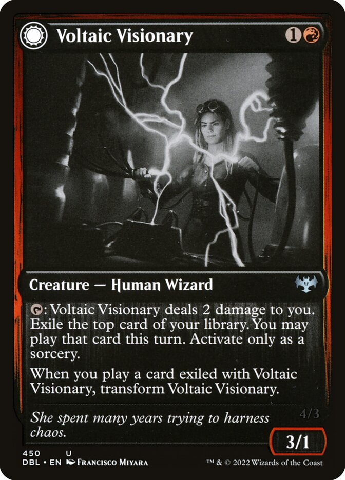 Voltaic Visionary // Volt-Charged Berserker - Innistrad: Double Feature (DBL)