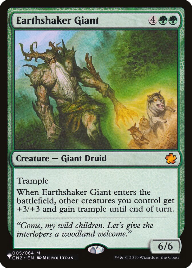 Earthshaker Giant (GN2-5) - The List (PLST)