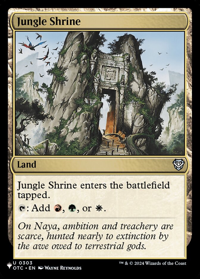 Jungle Shrine (OTC-303) - The List (PLST)