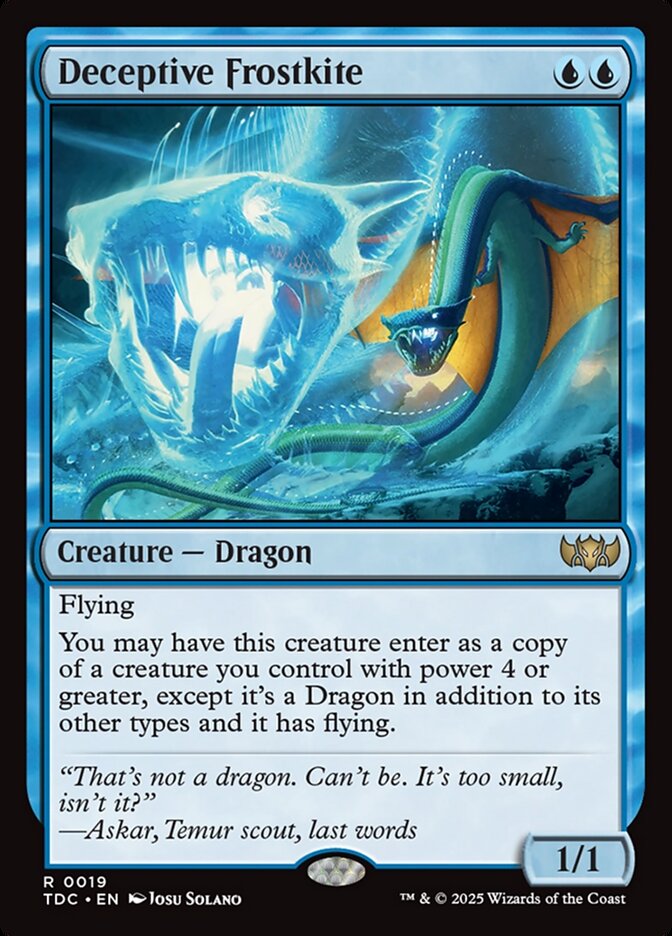 Deceptive Frostkite (19) - Tarkir: Dragonstorm Commander (TDC)