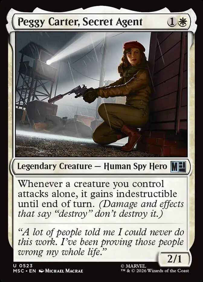 Peggy Carter, Secret Agent (523) - Marvel Super Heroes Commander (MSC)