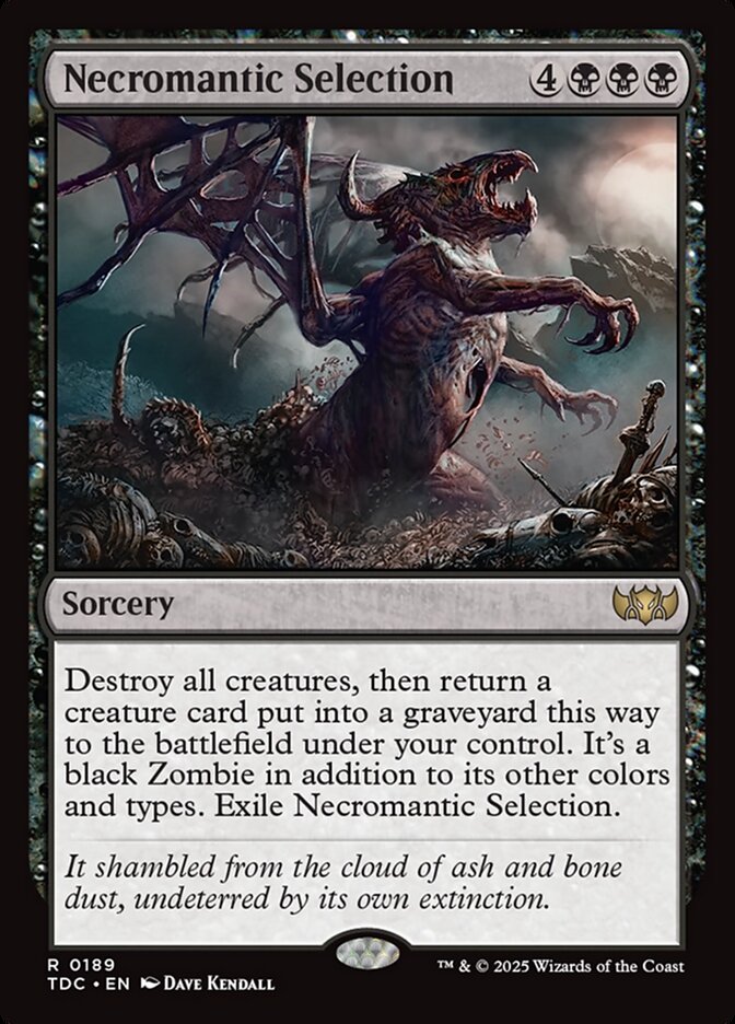 Necromantic Selection (189) - Tarkir: Dragonstorm Commander (TDC)