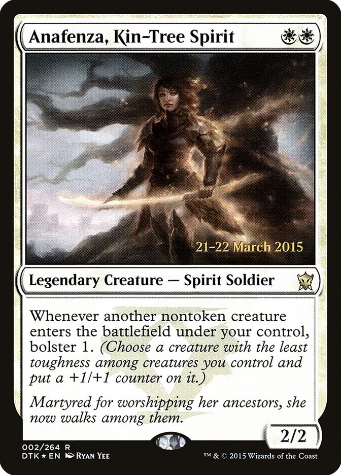 Anafenza, Kin-Tree Spirit (2s) - Dragons of Tarkir Promos (PDTK)