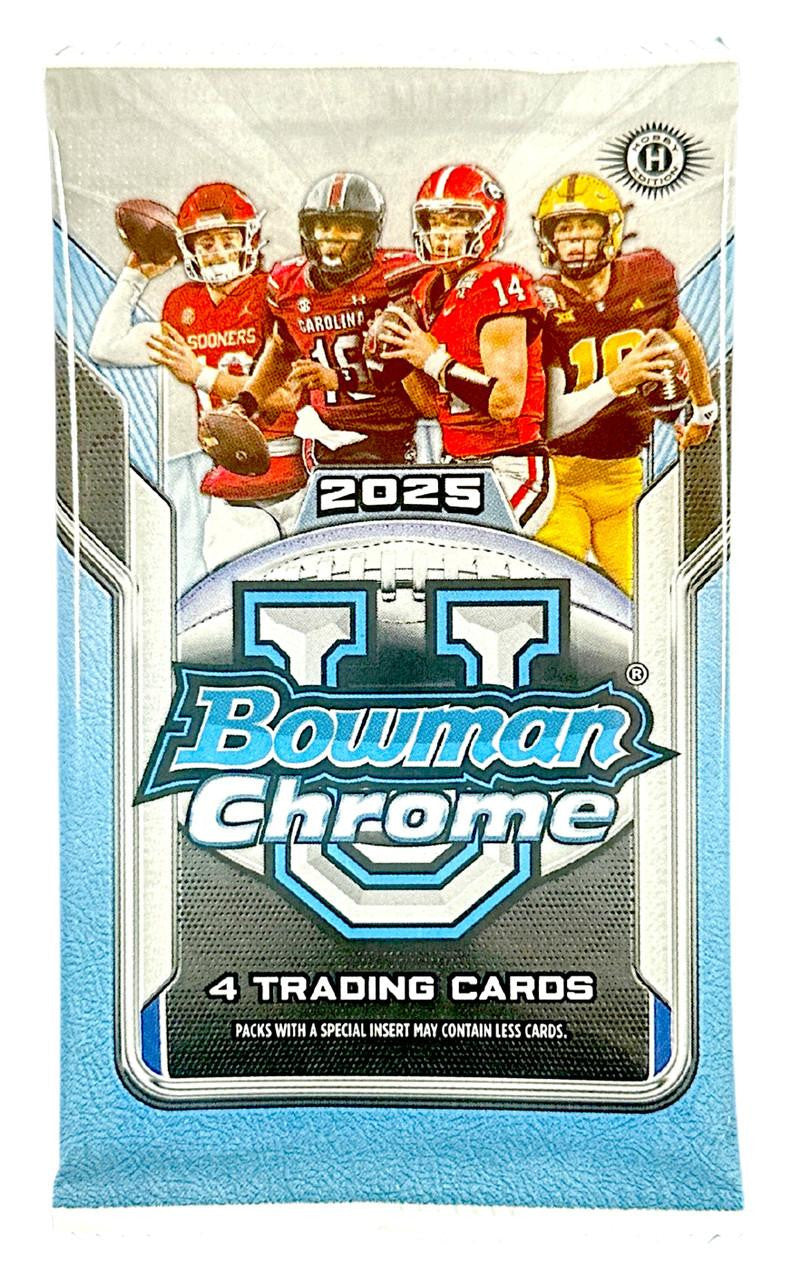 2025 Bowman University Chrome Football Hobby Pack