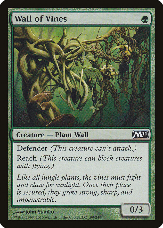 Wall of Vines (199) - Magic 2011 (M11)