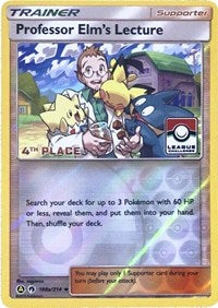 Professor Elm's Lecture - 188a/214 (League Challenge) (188a) - League & Championship Cards (PR)