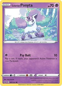 Galarian Ponyta (81) - SWSH01: Sword & Shield Base Set (SWSH01)