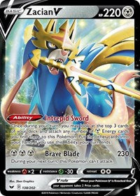 Zacian V (138) - SWSH01: Sword & Shield Base Set (SWSH01)