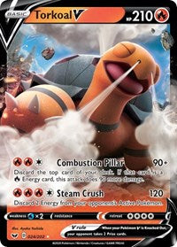 Torkoal V (24) - SWSH01: Sword & Shield Base Set (SWSH01)