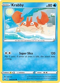 Krabby (43) - SWSH01: Sword & Shield Base Set (SWSH01)