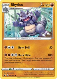 Rhydon (98) - SWSH01: Sword & Shield Base Set (SWSH01)