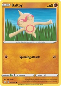 Baltoy (102) - SWSH01: Sword & Shield Base Set (SWSH01)