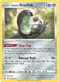 Galarian Stunfisk (132) - SWSH01: Sword & Shield Base Set (SWSH01)