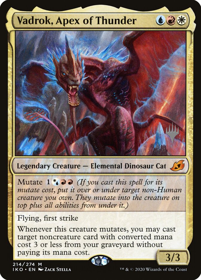 Vadrok, Apex of Thunder (214p) - Ikoria: Lair of Behemoths Promos (PIKO)