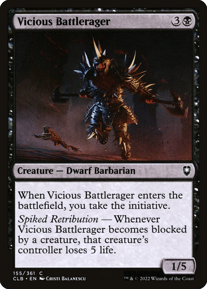 Vicious Battlerager (155) - Commander Legends: Battle for Baldur's Gate (CLB)