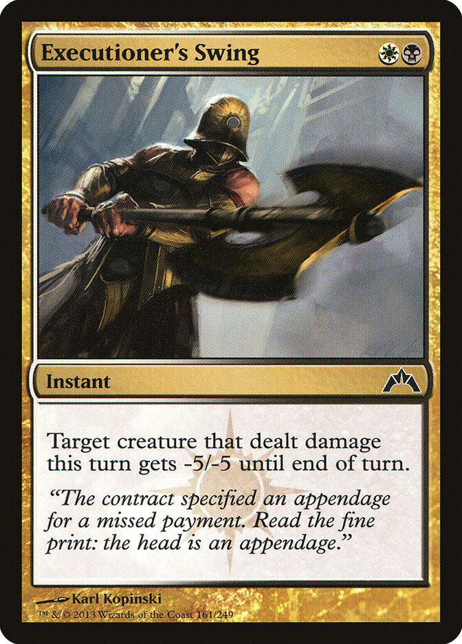 Executioner's Swing (161) - Gatecrash (GTC)