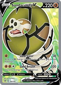 Sandaconda V (Full Art) (184) - SWSH02: Rebel Clash (SWSH02)